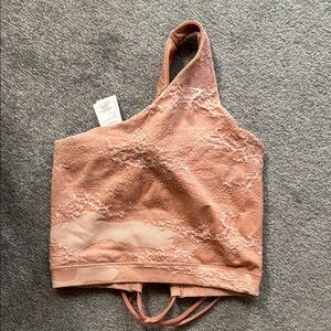 Asymmetrical Pink Crop Top